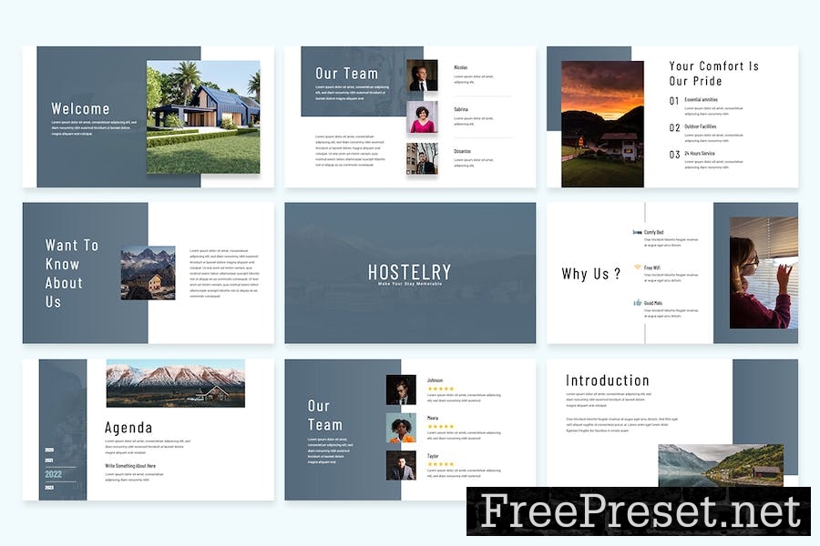 Hostelry - Google Slides Template A7SXA9X