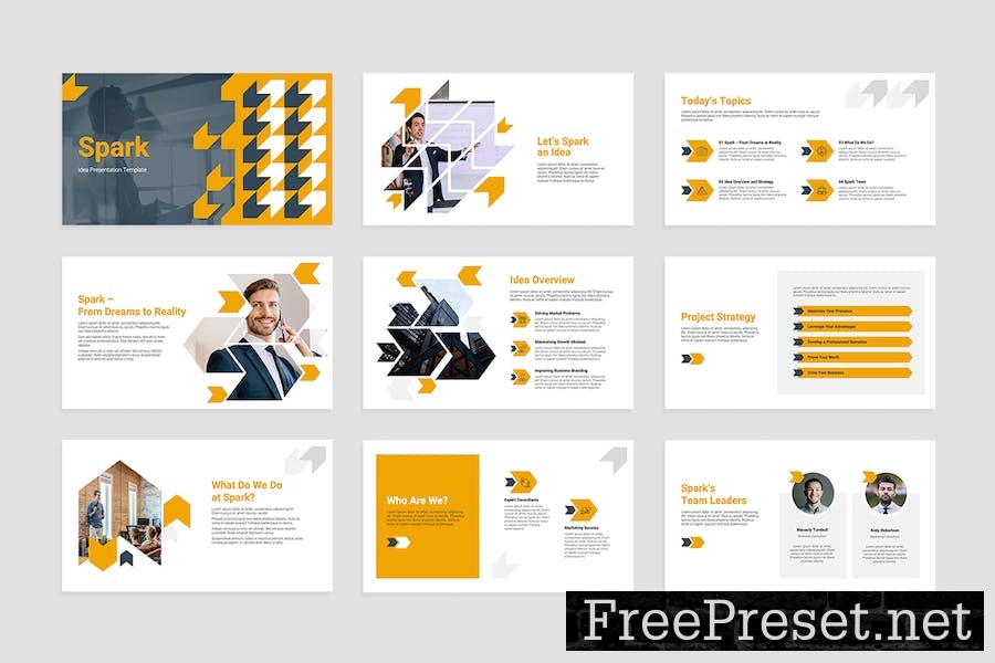 Idea Google Slides Presentation Template 3BF66EP