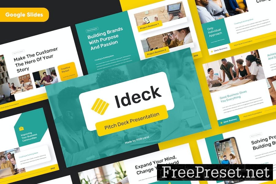 IDECK - Pitch Deck Google Slides