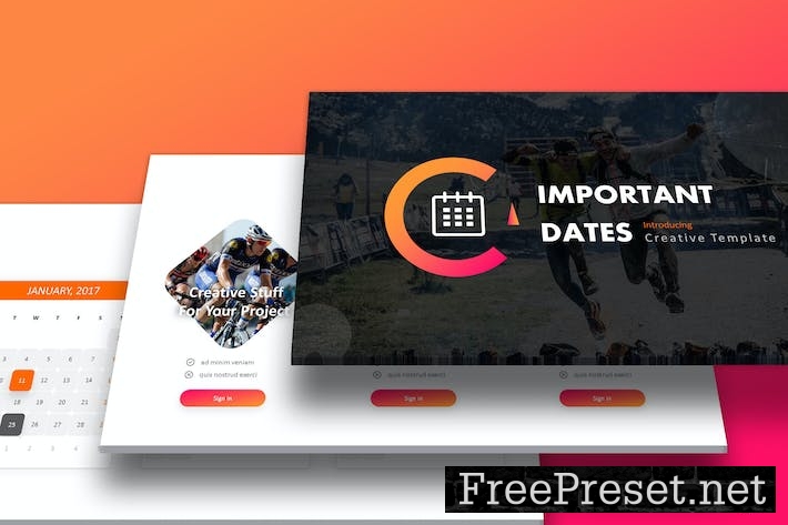 Important Dates - Keynote Template QHDMBR