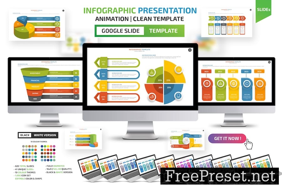 Infographic Google Slides Presentation Template 6JMADWM