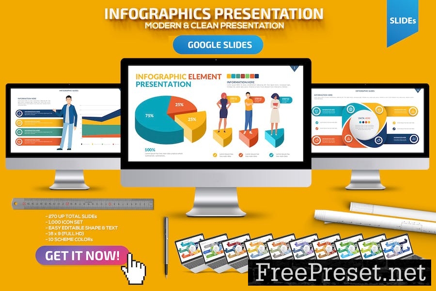 Infographic Google Slides Presentation Template W2CGDJP