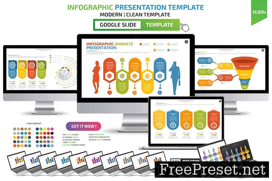 Infographic Google Slides Template S644JQG