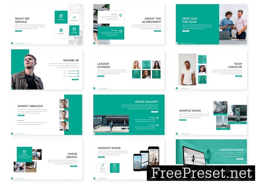 Innocen - Business Google Slides Template QYMGF8P