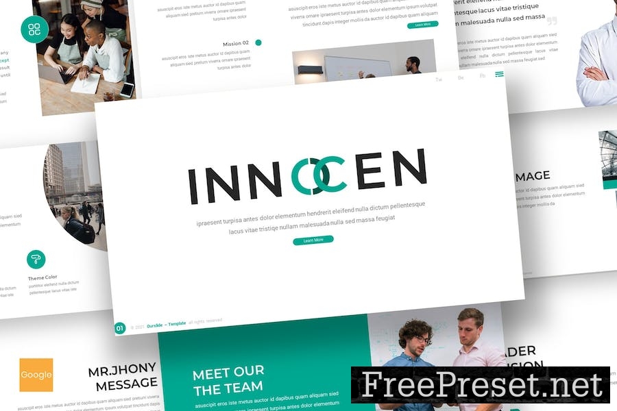 Innocen - Business Google Slides Template QYMGF8P