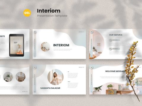 Interiom - Modern Interior Google Slides Template FX9RHUL