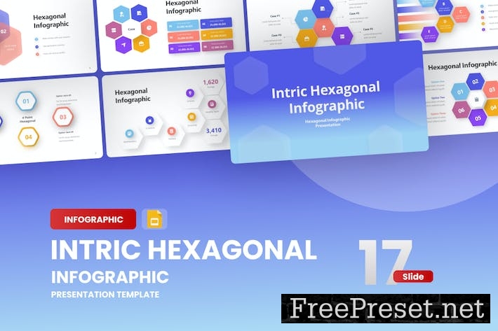 Intric Hexagonal Infographic Google Slide Template SMEP2GM