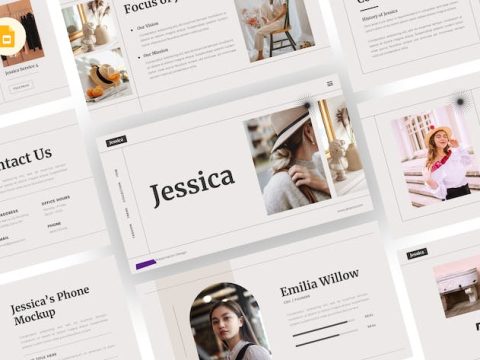 Jessica - Minimal Google Slides Template