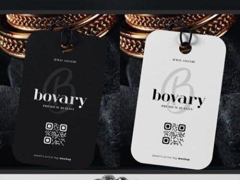 Jewelry Price Tag Mockup