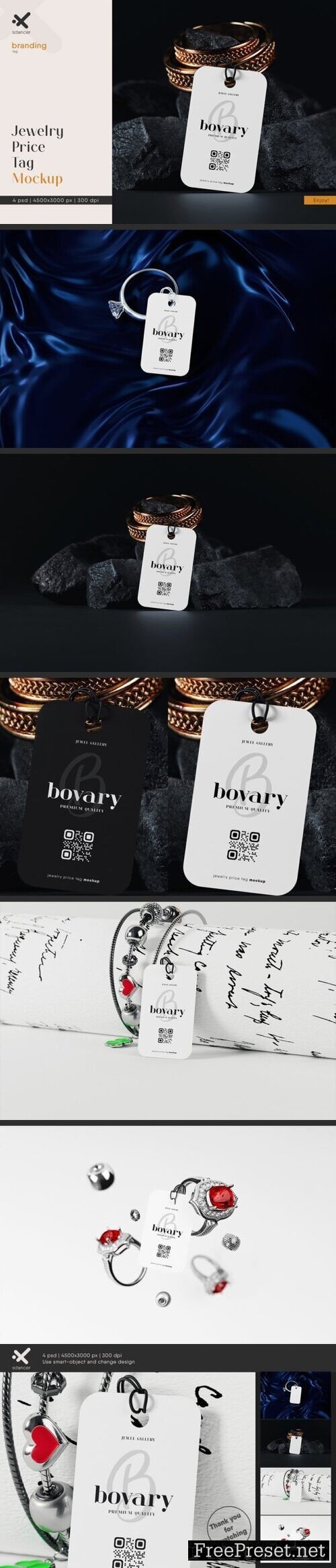 Jewelry Price Tag Mockup