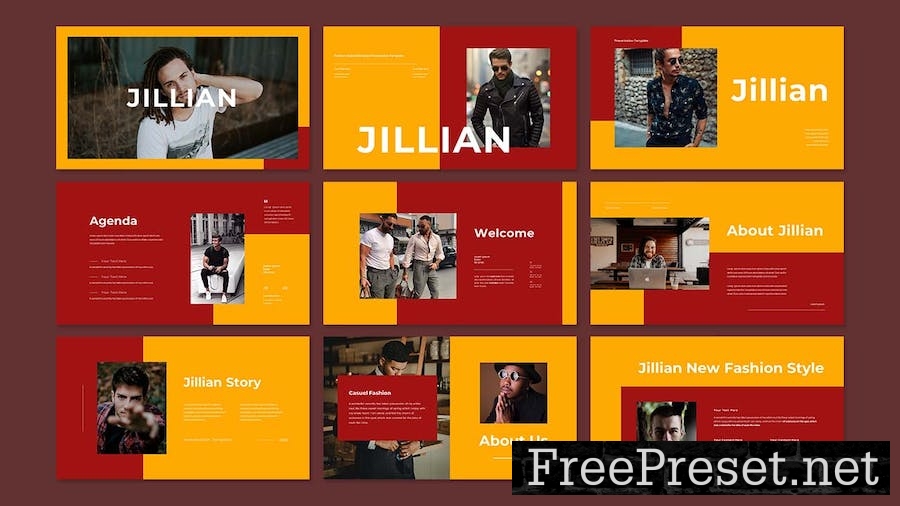 Jillian - Presentation Google Slide Template QGSKR6Z