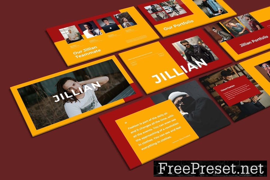 Jillian - Presentation Google Slide Template QGSKR6Z