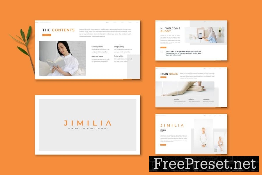 Jimilia - Google Slide Template PNCHK3N