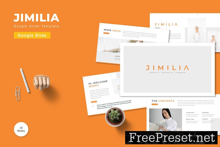 Jimilia - Google Slide Template PNCHK3N