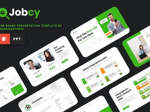 Jobcy - Job Board Powerpoint Template 8ZYLNBE