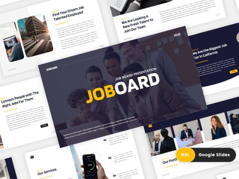 Joboard - Job Board Google Slides Template Y2585DL