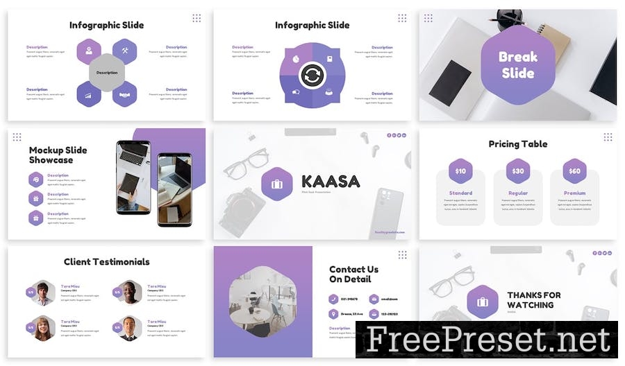 Kaasa - Business Google Slide Template 9VPNA7W