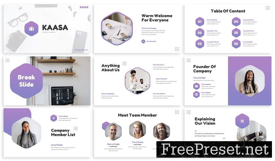 Kaasa - Business Google Slide Template 9VPNA7W