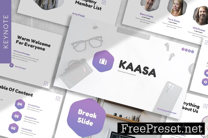 Kaasa - Business Keynote Template 8PS5MM4