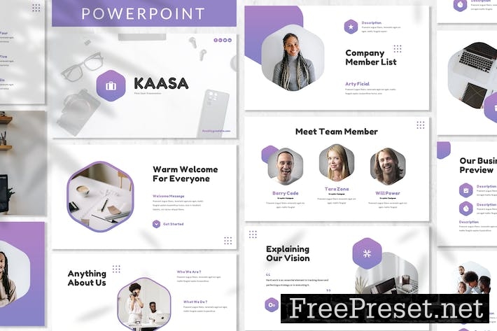 Kaasa - Business Powerpoint Template 5DU84M7