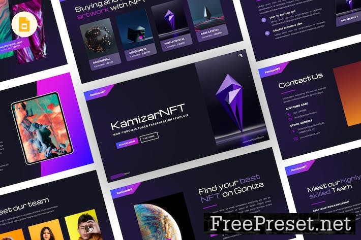 KamizarNFT - NFT Google Slides Template 6UTRSTG