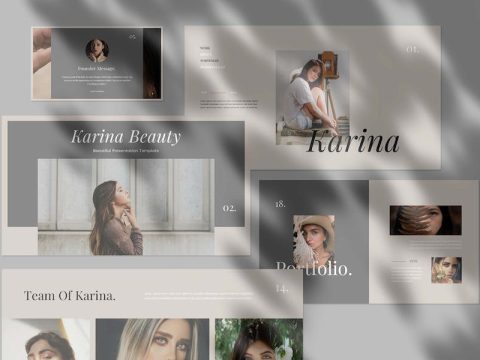 Karina - Beauty Presentation Google Slide Template MWLSXUX