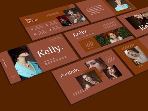 Kelly - Fashion Presentation Google Slide Template DGUHRNM