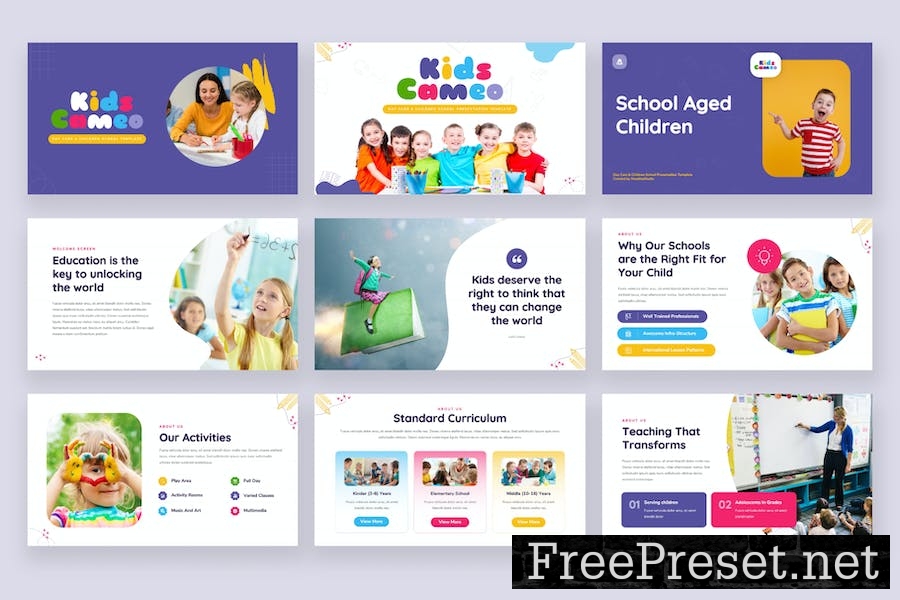 Kids Cameo - Day Care Keynote Template PPTEUN7