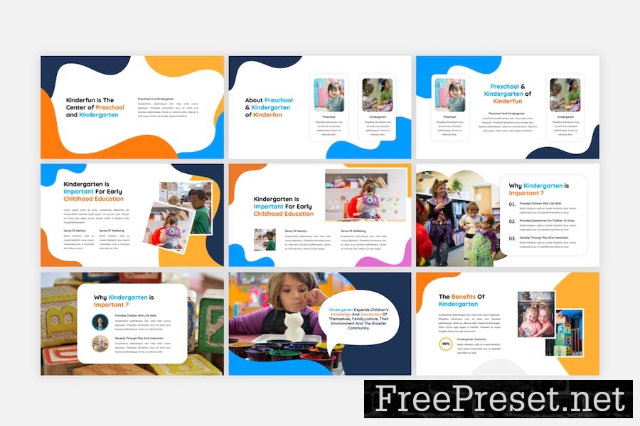 Kinderfun - Kindergarten & Preshool Google Slides 49B9P8C