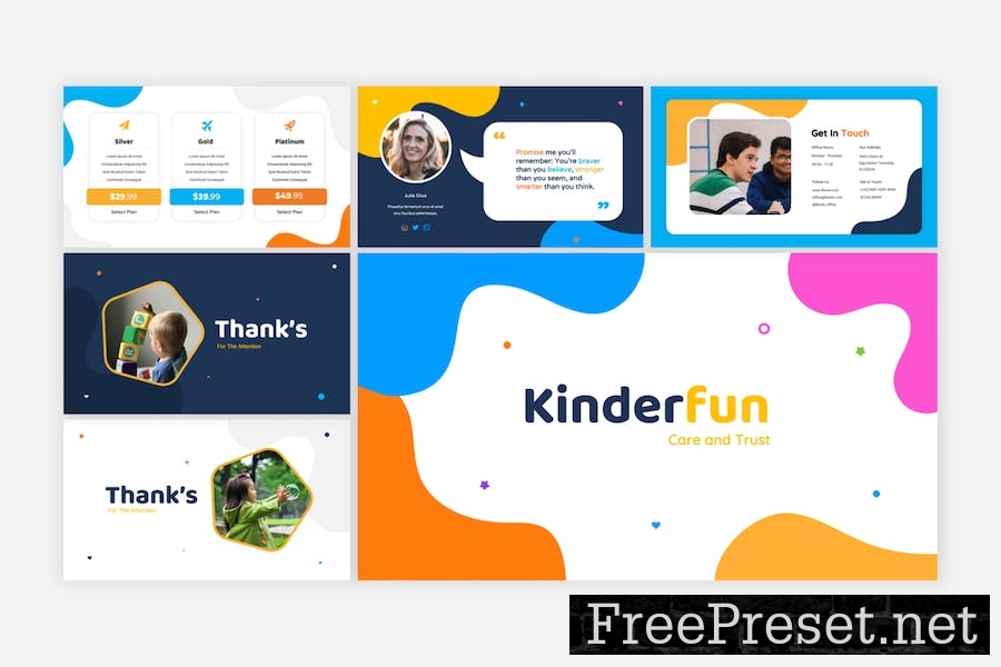 Kinderfun - Kindergarten & Preshool Google Slides 49B9P8C