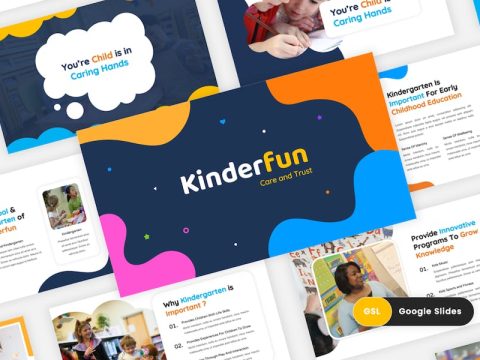 Kinderfun - Kindergarten & Preshool Google Slides 49B9P8C