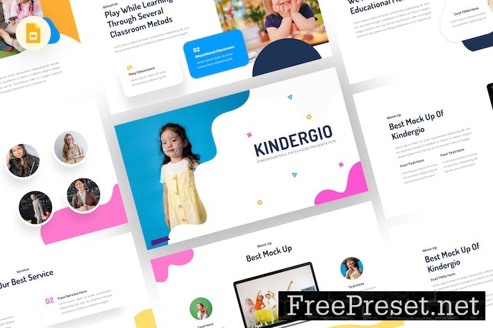 Kindergio - Kindergarten Google Slides Template X6THY54