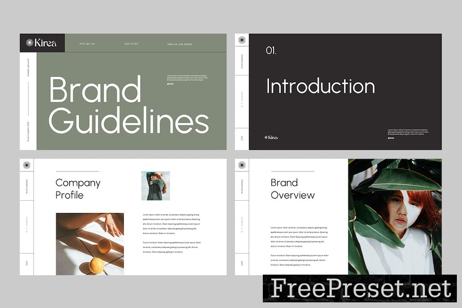 KIREA - Brand Guidelines Google Slides 7DMSJL3