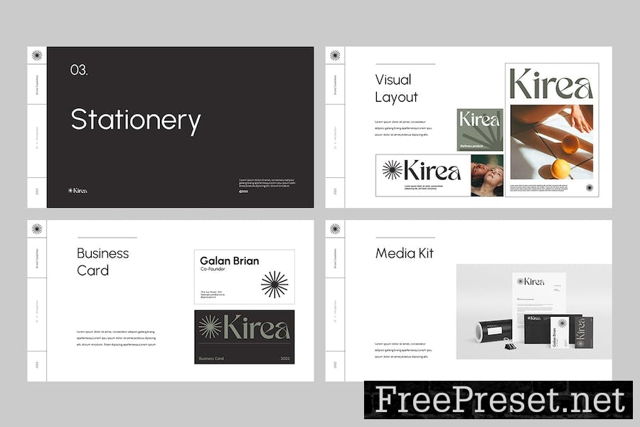 KIREA - Brand Guidelines Google Slides 7DMSJL3