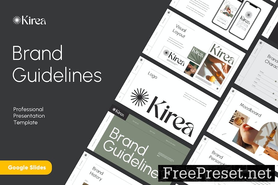 KIREA - Brand Guidelines Google Slides 7DMSJL3