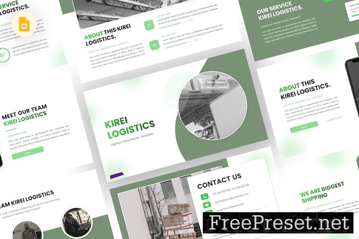 Kirei - Logistics Google Slides Template CXKANFZ