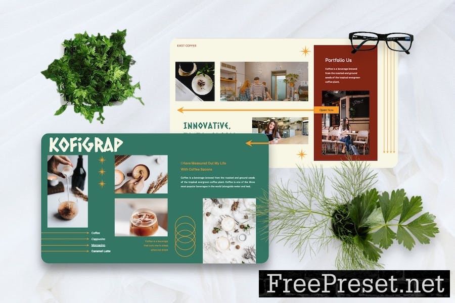 Kofigrap - Coffee Brands Keynote Template 8ZNQ4XG