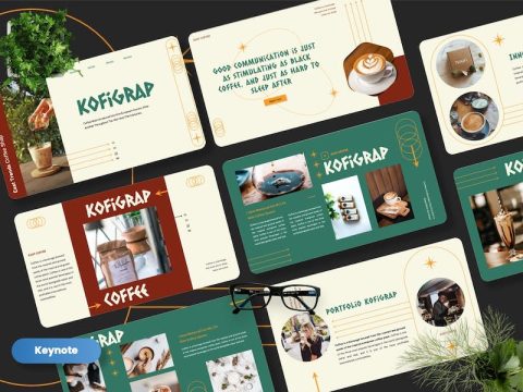 Kofigrap - Coffee Brands Keynote Template 8ZNQ4XG