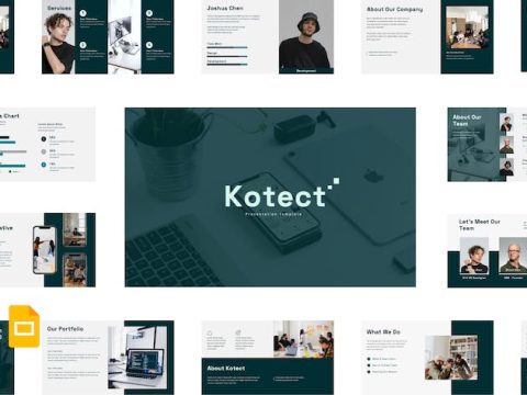 Kotect - Startup Company Google Slide Template GS2Z9CR