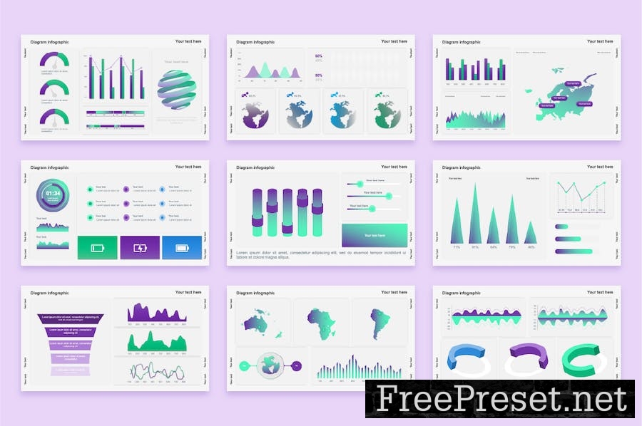 KPI Dashboard PowerPoint Template 6FEPX7J