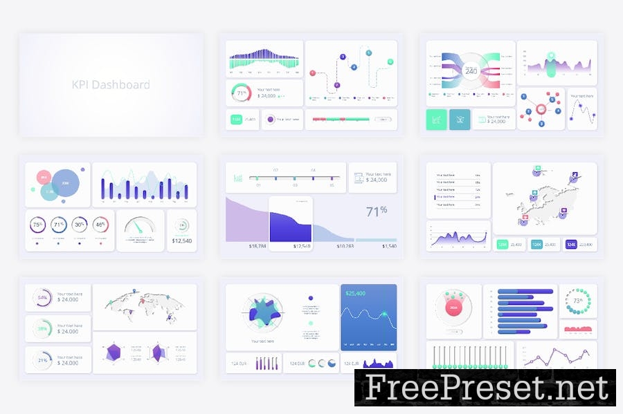 KPI Dashboard PowerPoint Template X6FHLM5