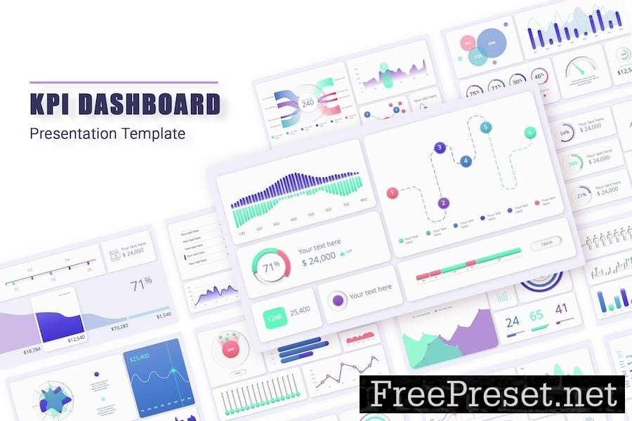 KPI Dashboard PowerPoint Template X6FHLM5