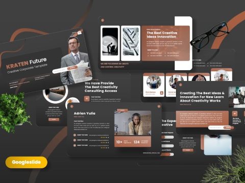 Kraten - Creative Corporate Googleslide Template EPQYFPD