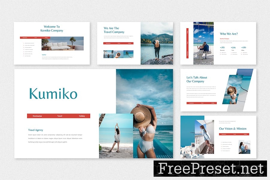 Kumiko - Travel Google Slides Template 4TP3TRK