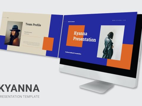 Kyanna - Fashion Lookbook Google Slides Template ZUD5M3E