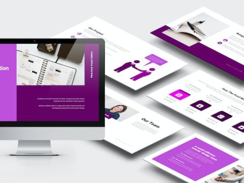 Kyvoa : Pitch Deck Purple Google Slides Template 729GY8B