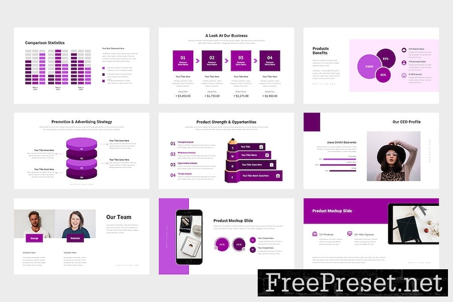 Kyvoa : Pitch Deck Purple Keynote Template S7A226D