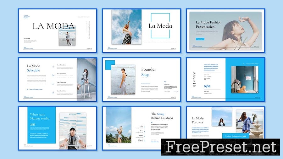 La Moda - Business Presentation Google Slide 7YLMN6Z