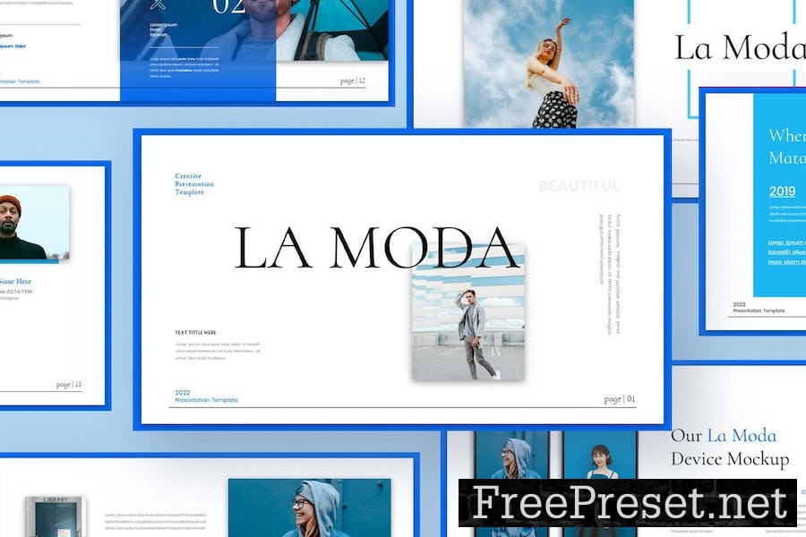 La Moda - Business Presentation Google Slide 7YLMN6Z