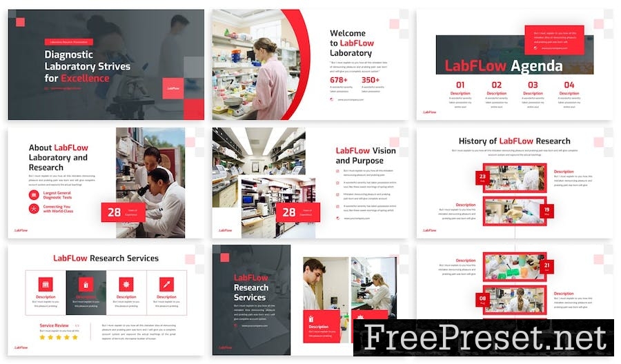 Labflow - Laboratory Google Slide Template YAQ5BD6